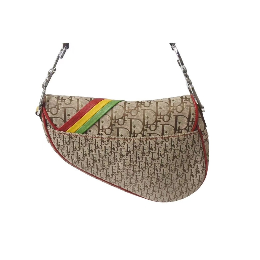 Dior Saddle bag silver Christian color Rasta - Picture 1 of 8